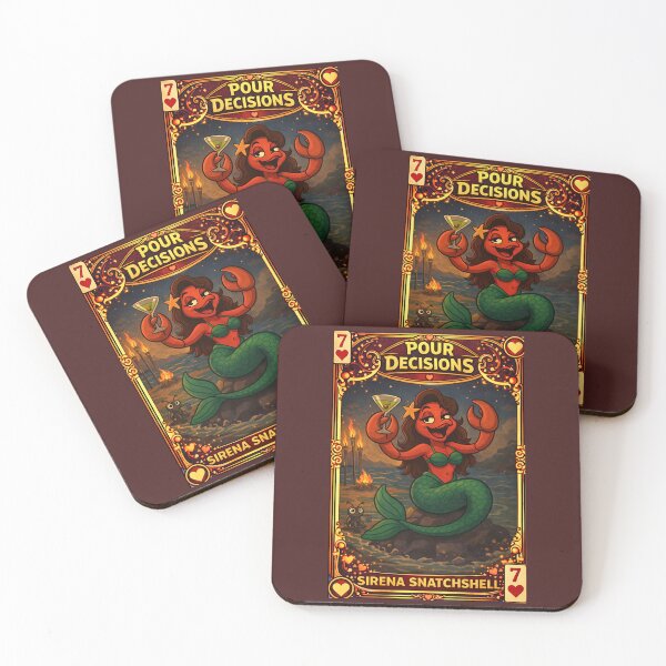 Item preview, Sirena Snatchshell — Pour Decisions Collector Card Art designed and sold by A Sinister Sly.