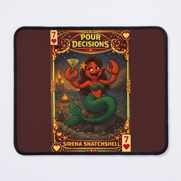 Item preview, Sirena Snatchshell — Pour Decisions Collector Card Art designed and sold by A Sinister Sly.