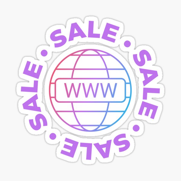 Sale Website, Gifts for Digital Sellers Sticker