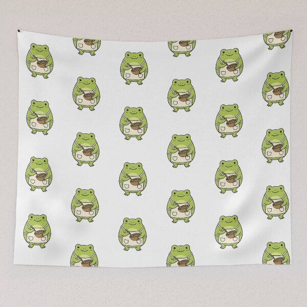 Item preview, Cute Frog Cooking – Kawaii Chef Frog with Apron, Cozy Kitchen Cartoon designed and sold by SOUFIANE1991.