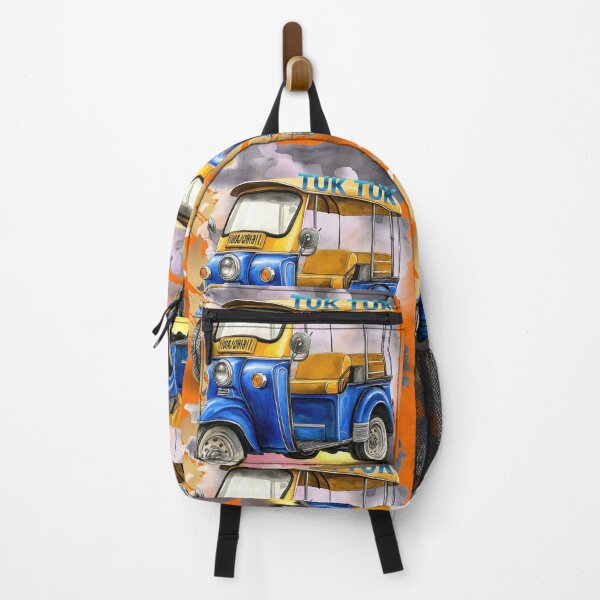 Item preview, Thailand Tuk Tuk Art – Colorful Vintage Taxi Illustration, Bangkok Travel Aesthetic, Retro Vehicle Design designed and sold by ChenEngEng.