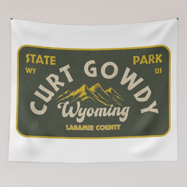 Item preview, Curt Gowdy State Park, Laramie County, Wyoming, badge design designed and sold by Wanderful-roads.