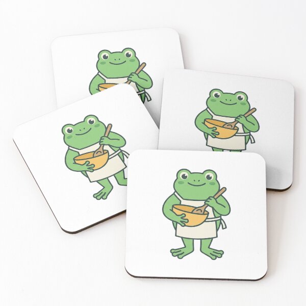 Item preview, Cute Frog Cooking – Kawaii Chef Frog with Apron, Cozy Kitchen Cartoon designed and sold by SOUFIANE1991.
