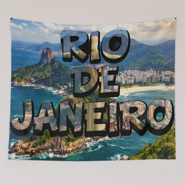 Item preview, Rio de Janeiro Coastal Skyline Desk Mat designed and sold by Fei Long Design Hub.