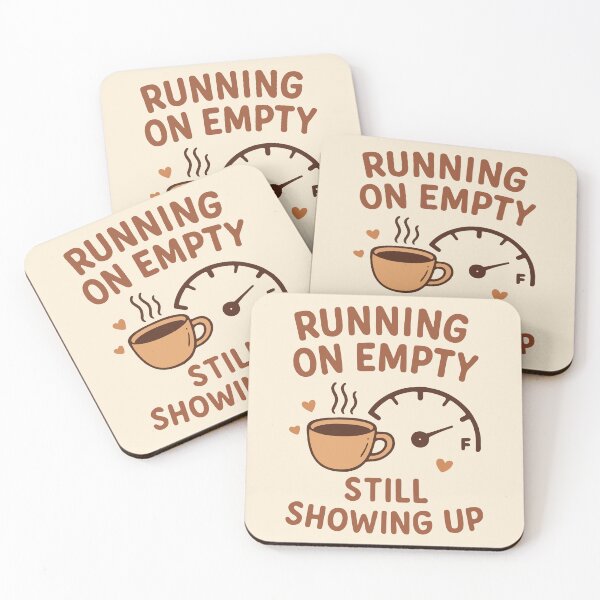 Item preview, Running On Empty Still Showing Up Resilient Nurse Gift Design designed and sold by Dantin.