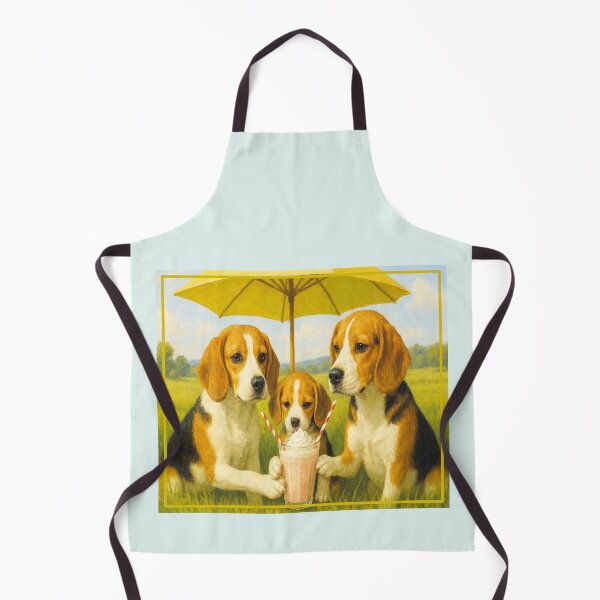 Item preview, Family of beagles sharing a delicious painted smoothie designed and sold by the artedivino.