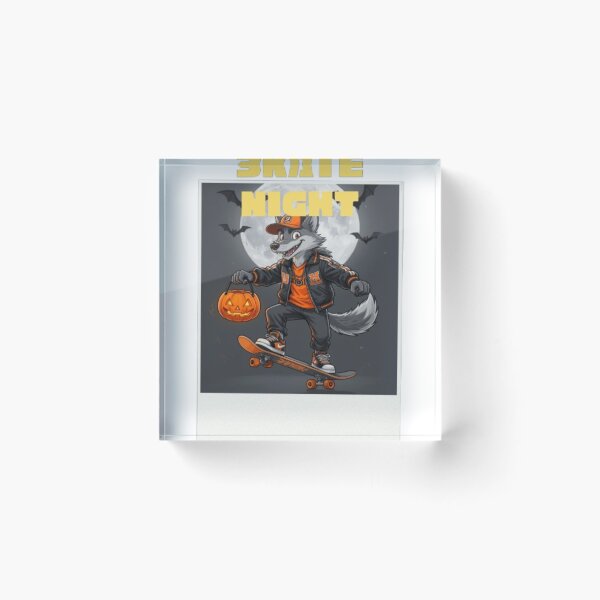 Item preview, Skate Night Halloween Wolf Design designed and sold by VickyAR.
