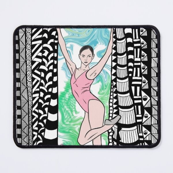 Item preview, The ballerina and the patterns: a dance of lines. designed and sold by BABISKO ZEN ART.