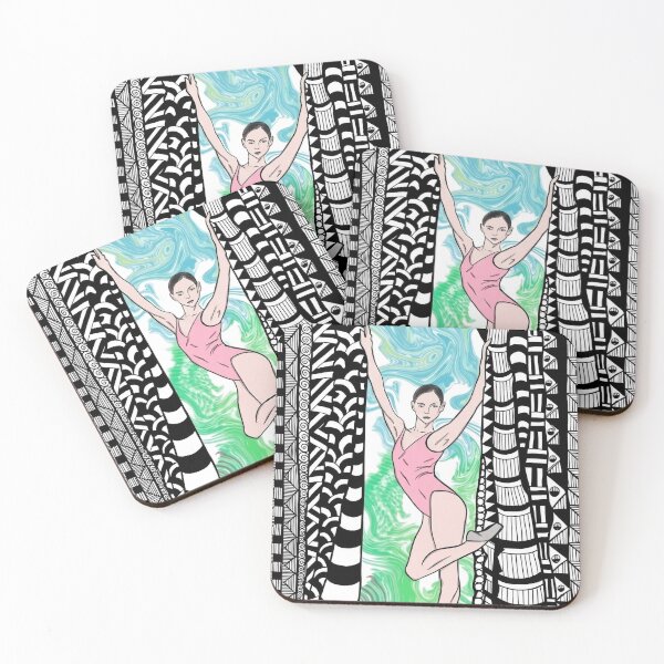 Item preview, The ballerina and the patterns: a dance of lines. designed and sold by BABISKO ZEN ART.