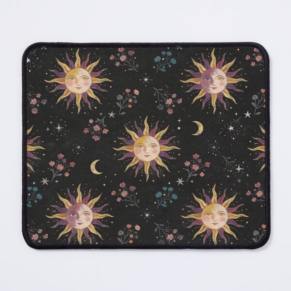 Item preview, Celestial Sun Moon Seamless Pattern, Boho Night Sky Floral Digital Paper, Vintage Mystic Wallpaper Design, Whimsical Astrology Surface Pattern designed and sold by SezzyDesigns.
