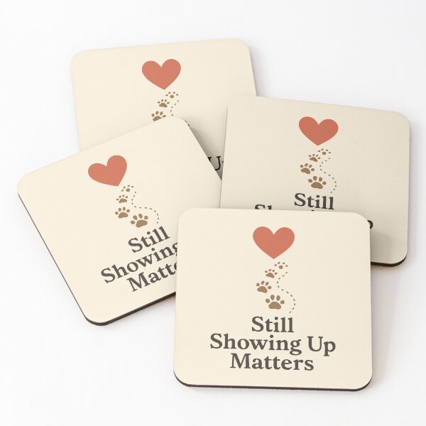 Item preview, Still Showing Up Matters Motivational Mental Health Sticker Design designed and sold by Dantin.
