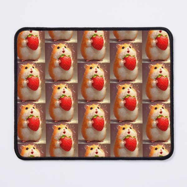 Item preview, Hamster with Strawberry   designed and sold by Utsav kadia.
