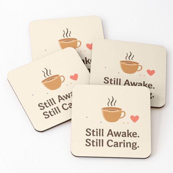 Item preview, Stuck Awake Still Caring Night Shift Nurse Humor Gift Design designed and sold by Dantin.