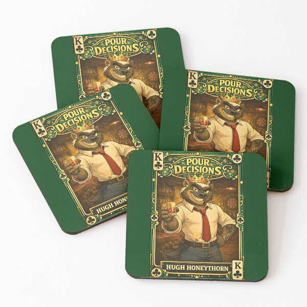 Item preview, Hugh Honeythorn – Clubs King | Pour Decisions Character Card designed and sold by A Sinister Sly.