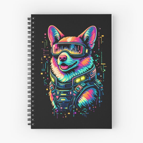 Item preview, Cyberpunk Corgi Neon – Synthwave Futuristic Dog Aesthetic designed and sold by GenArtWear.