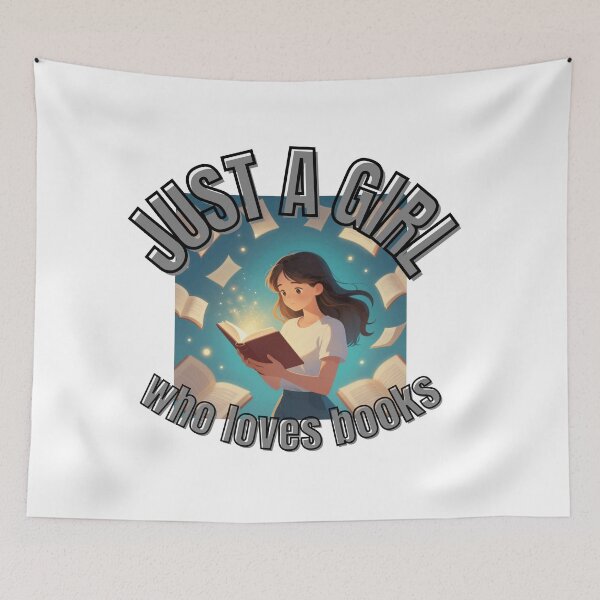 Item preview, Girl who loves books designed and sold by PeterskyDesign.