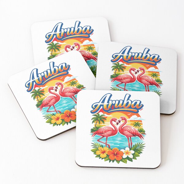 Item preview, Aruba Flamingo Beach Tropical Sunset Graphic designed and sold by JackCurtis1991.