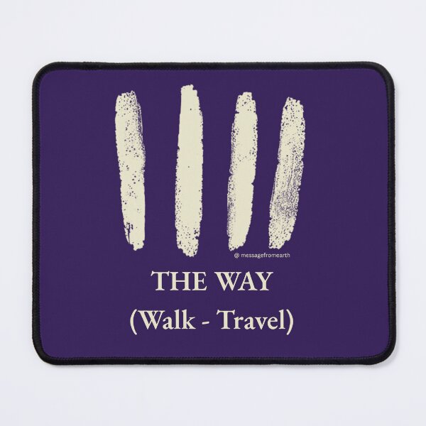 Item preview, Way - Neolithic Cipher - Walk and Travel - Minimalist T-Shirt - #1 designed and sold by Message from Earth.