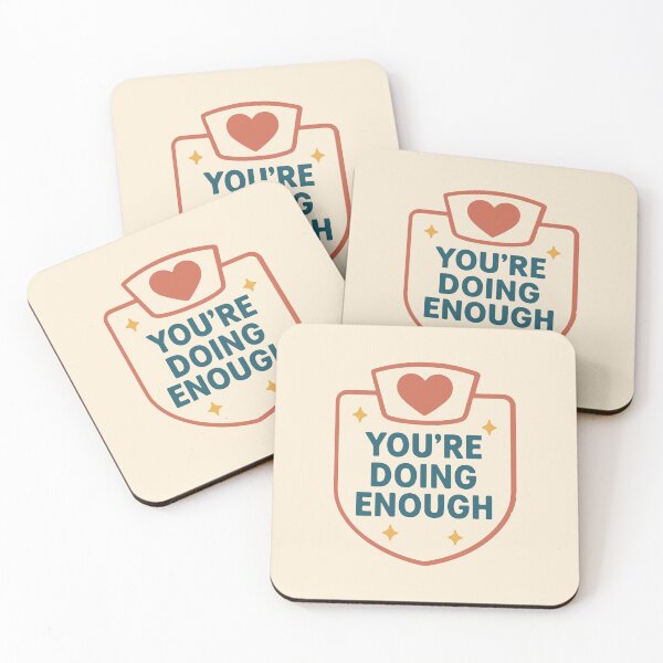 Item preview, You’re Doing Enough Motivational Self Care Nurse Gift Design designed and sold by Dantin.