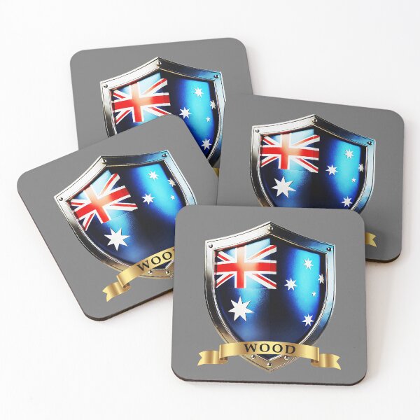 Item preview, Wood Australia National Heritage Shield designed and sold by Highlandkings.