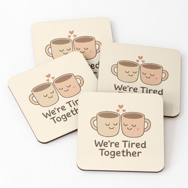 Item preview, We’re Tired Together Funny Nurse Coworker Squad Gift Design designed and sold by Dantin.