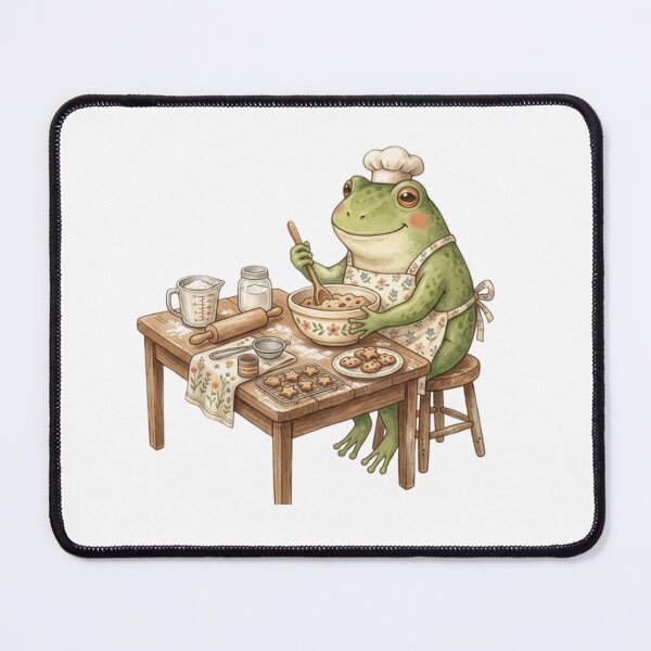 Item preview, Cozy Frog Baker Making Cookies designed and sold by SOUFIANE1991.