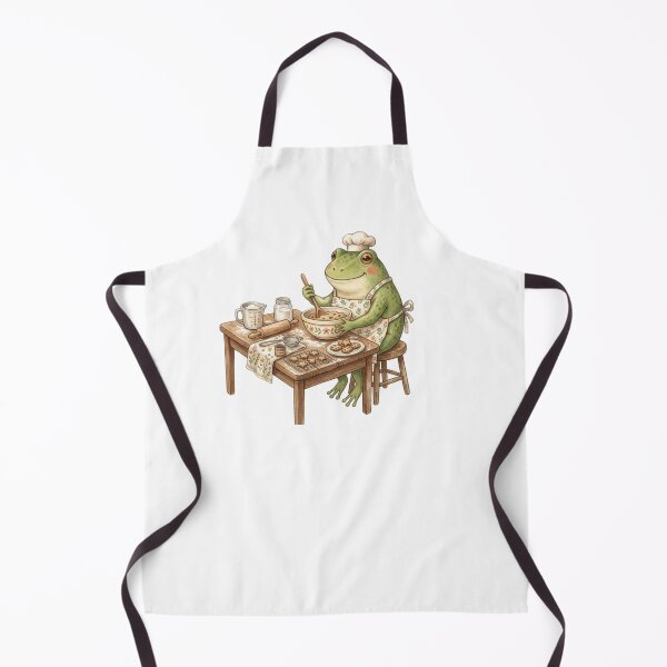 Item preview, Cozy Frog Baker Making Cookies designed and sold by SOUFIANE1991.