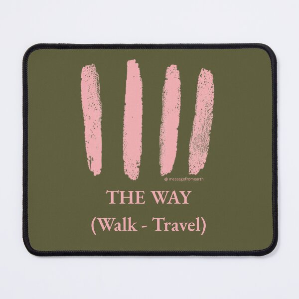 Item preview, Way - Neolithic Cipher - Walk and Travel - Minimalist T-Shirt - #2 designed and sold by Message from Earth.