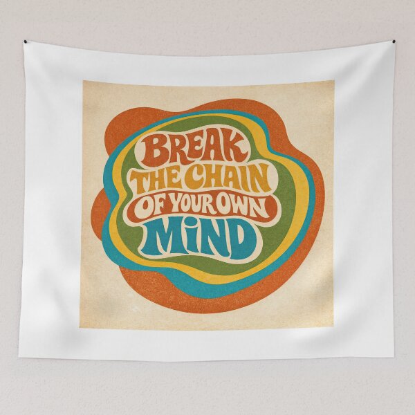 Item preview, Break the Chain – Retro Mindset designed and sold by ForeverPrintsOK.