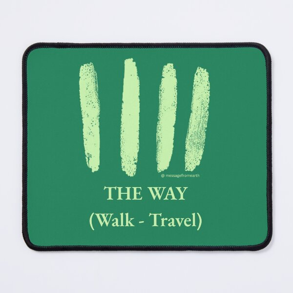 Item preview, Way - Neolithic Cipher - Walk and Travel - Minimalist T-Shirt - #3 designed and sold by Message from Earth.
