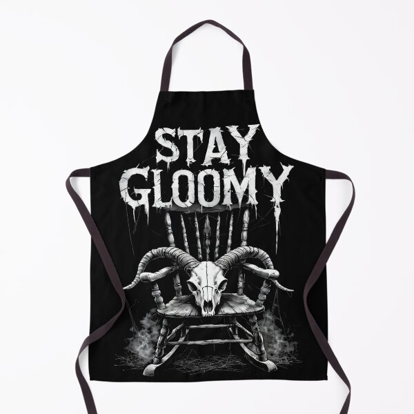 Item preview, Stay Gloomy - Gothic Skull Rocking Chair (BLACK) designed and sold by MorbidDreams.