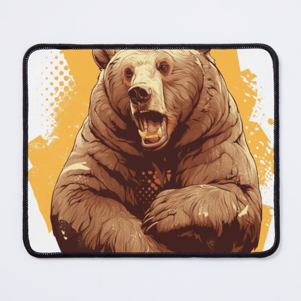 Item preview, Roaring Grizzly Bear Wild Nature Animal Illustration designed and sold by EkacaQ.