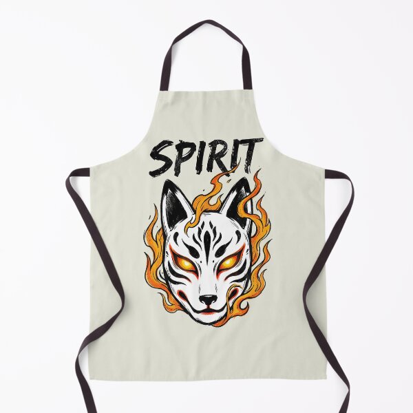Item preview, Kitsune Spirit Mask in Flames designed and sold by AwesomeBeyondLimits.