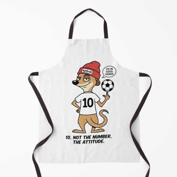 Item preview, 10. Not The Number. The Attitude. | Retro Soccer Meerkat designed and sold by mAXiBoOM.
