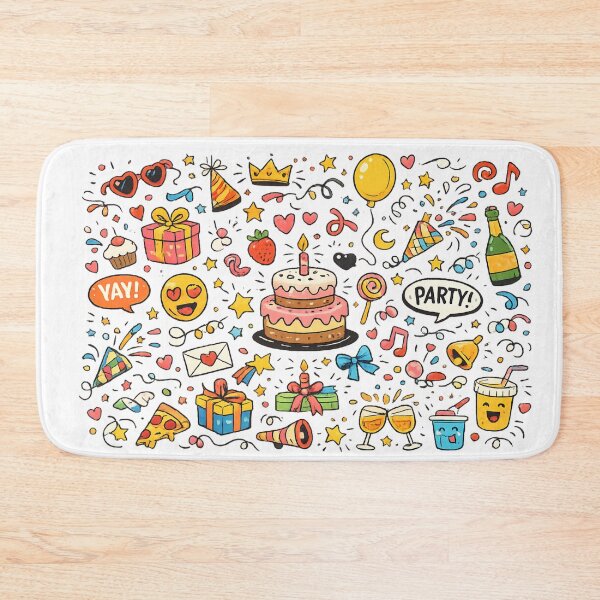 Item preview, Cute Birthday Picnic with Cake Gifts and Balloons designed and sold by CLOUTKULT.