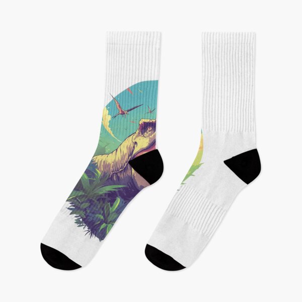 Item preview, T Rex Dinosaur Jungle Retro Prehistoric designed and sold by EkacaQ.