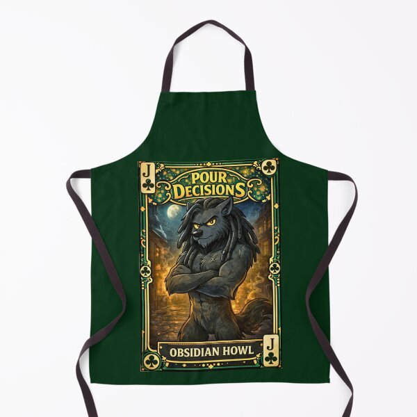 Item preview, Obsidian Howl – Clubs Jack | Pour Decisions Character Card designed and sold by A Sinister Sly.