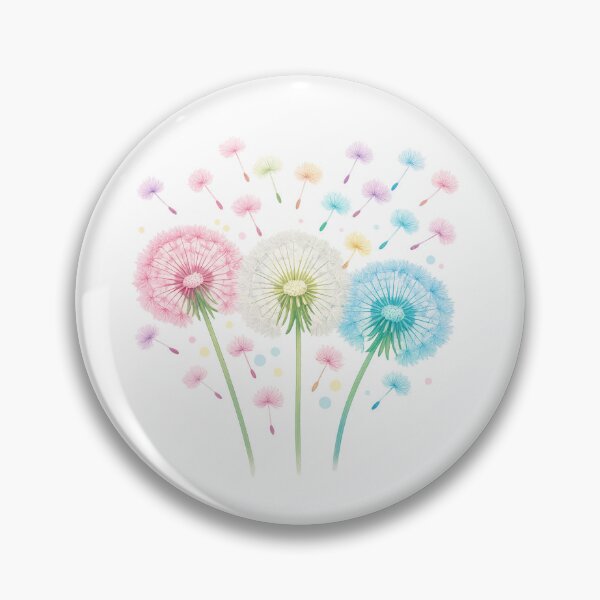 Item preview, Delicate dandelion seed heads in pastel colors – spring T-shirt design with flying seeds designed and sold by CoolContent Factory.