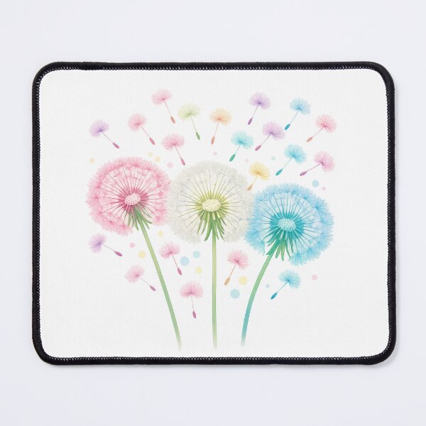 Item preview, Delicate dandelion seed heads in pastel colors – spring T-shirt design with flying seeds designed and sold by CoolContent Factory.
