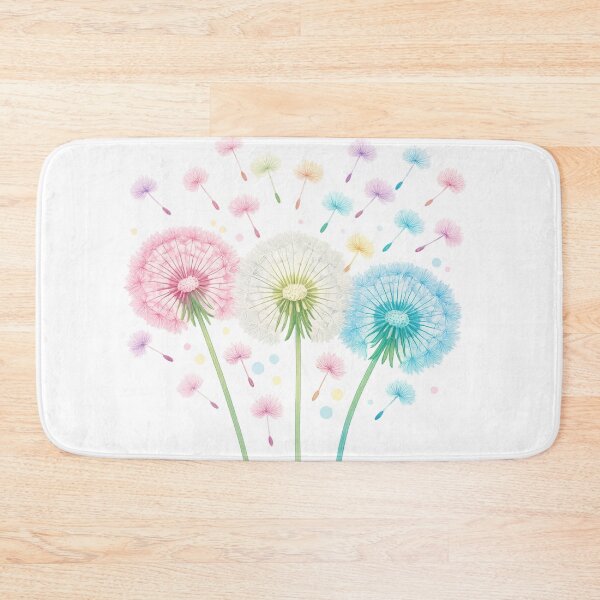 Item preview, Delicate dandelion seed heads in pastel colors – spring T-shirt design with flying seeds designed and sold by CoolContent Factory.