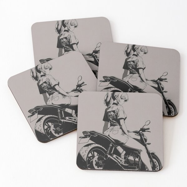 Item preview, Anime Girl and Motorcycle designed and sold by Bullydozer.