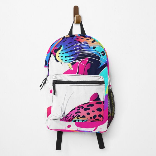 Item preview, Neon Leopard Roaring Wild Big Cat designed and sold by UrraxQe.
