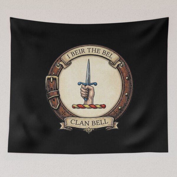 Item preview, Clan Bell Crest designed and sold by BagTown Clans.