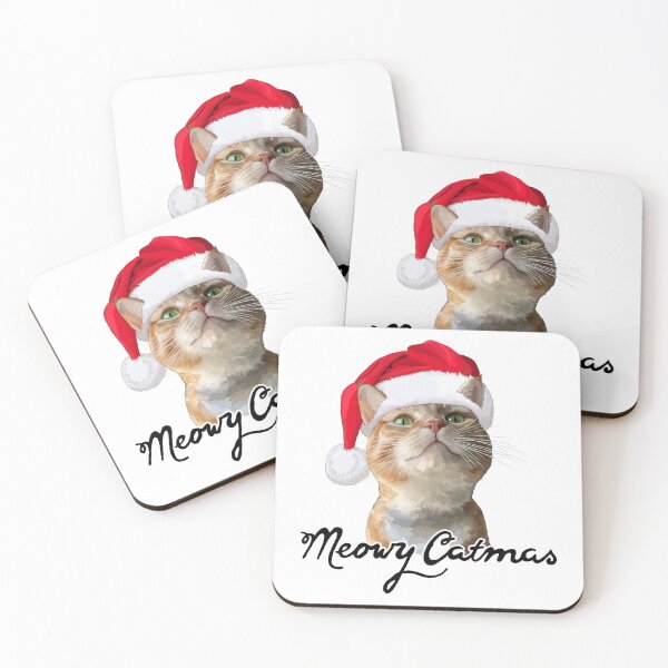 Item preview, Ginger Tabby Santa Cat Meowy Catmas designed and sold by Carleah Unique.