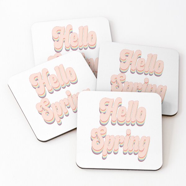 Item preview, Hello Spring Floral Typography – Cute Spring Aesthetic Design – Pastel Seasonal Nature Art designed and sold by Marty Party .