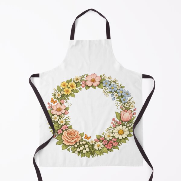 Item preview, Vintage Floral Wreath Spring – Hand-drawn Floral T-Shirt Design designed and sold by CoolContent Factory.