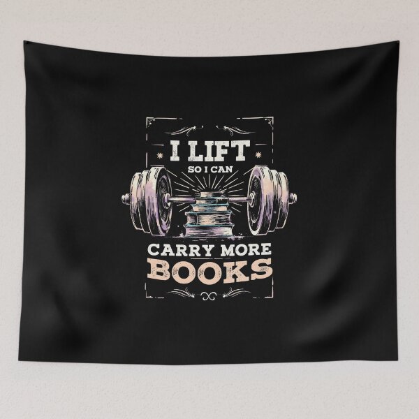 Item preview, I Lift So I Can Carry More Books designed and sold by LunaMagicStudio.