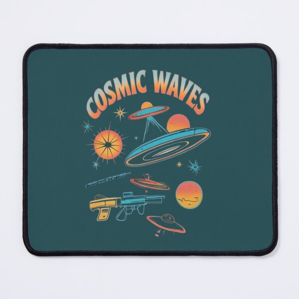 Artikelvorschau, Cosmic Waves – Retro Sci-Fi Surf Tee entworfen und verkauft von Barkashow.