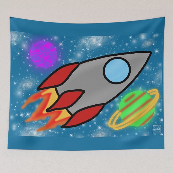 Item preview, Rocket Ship designed and sold by Angela’s Doodles.