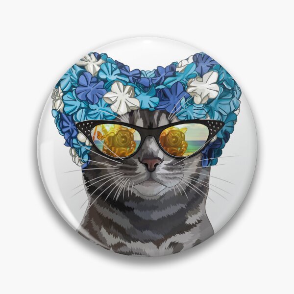 Item preview, Beach Tabby with Cat Eye Sunglasses Leopard Swimsuit designed and sold by Carleah Unique.
